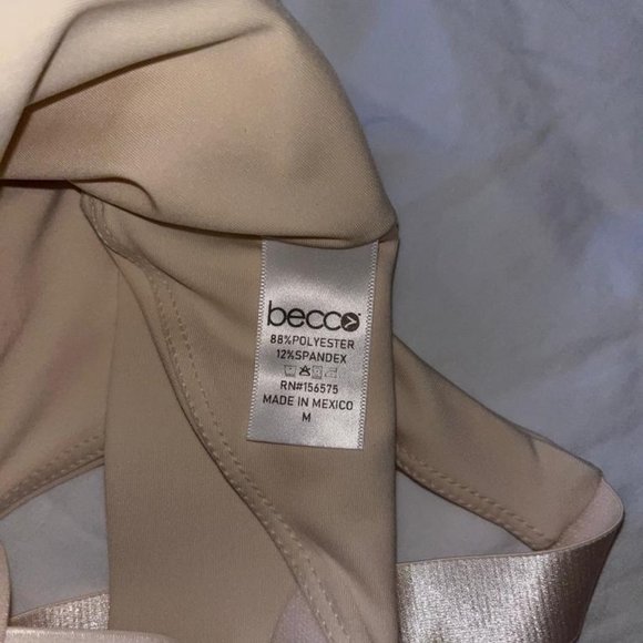 BECCO Demi Bra, Low Impact Sports Bra, Cream, US M - Picture 3 of 3